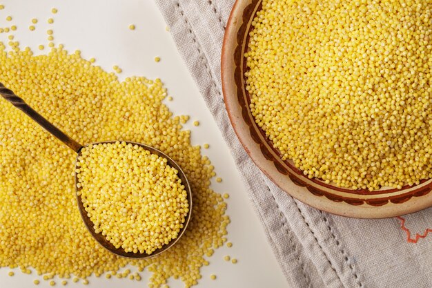 Premium-quality millet meal – a rich, natural source of energy and nutrients for animal feed formulations.Yembroos®