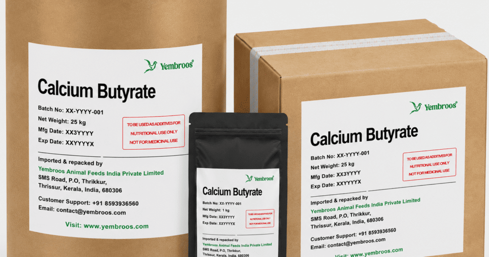 Calcium Butyrate Manufacturer Supplier Exporter and Importer in India | Yembroos Animal Feeds India Pvt Ltd