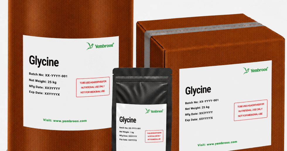 Glycine Powder Manufacturer Supplier Exporter and Importer in India | Yembroos Animal Feeds India Pvt Ltd